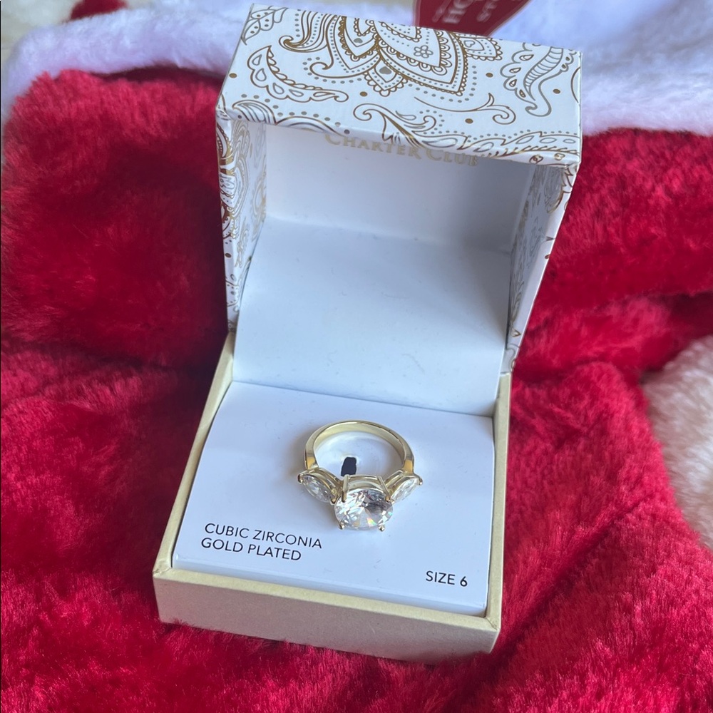 Cubic zirconia ring - Picture 3 of 5